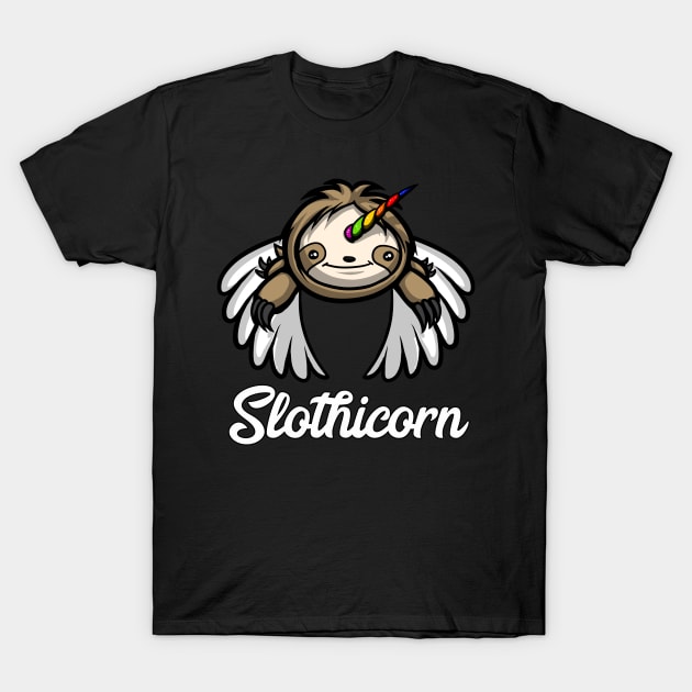 Slothicorn Sloth T-Shirt by underheaven